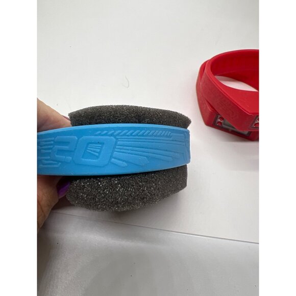 Lot of 3 Disney Subway Cars Silicone Digital Sport Watch Bracelet Blue & Red - Picture 4 of 5